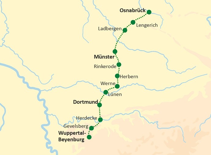 Weg 1 - Kartenansicht (Altertumskommission).