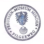 Stempel des Preußenmuseums in Minden (vergrößerte Bildansicht wird geöffnet)