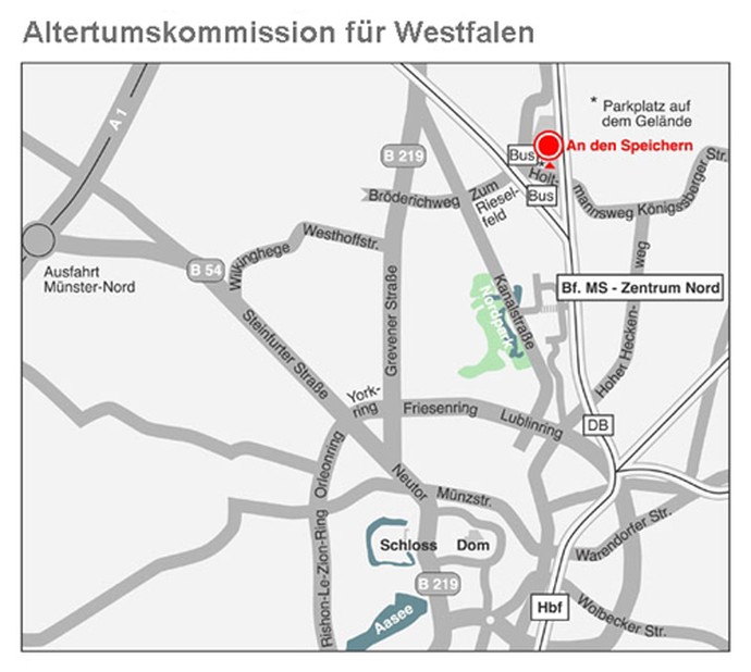 Anfahrtsplan Speicherstadt (Altertumskommission).