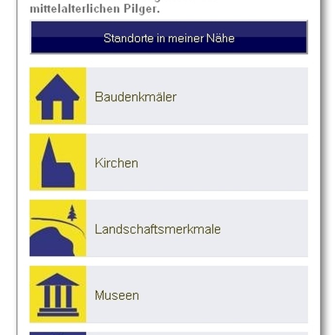 Screenshot aus der App (Altertumskommission). (vergrößerte Bildansicht wird geöffnet)