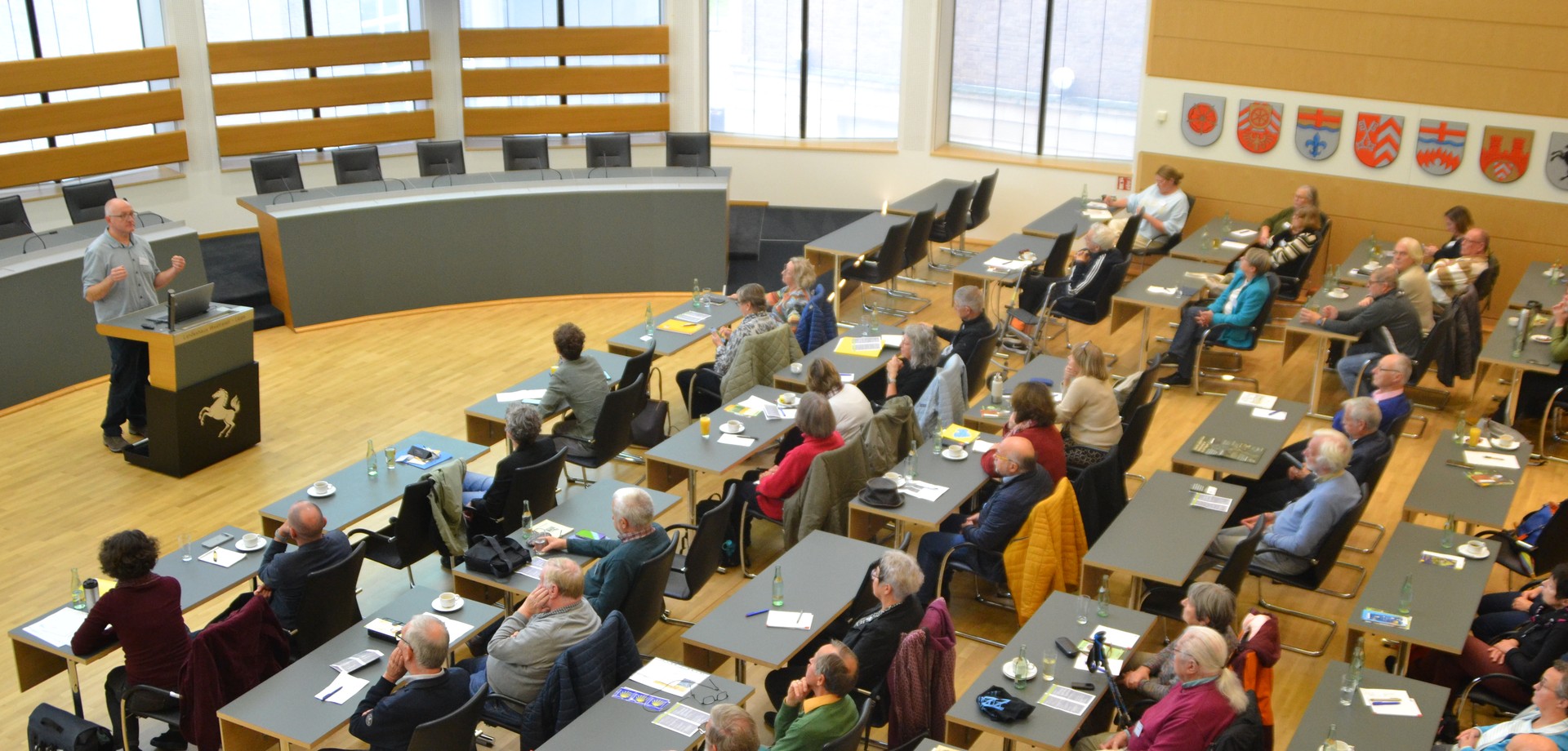 Plenarsaal Workshop Wege der Jakobspilger 2019